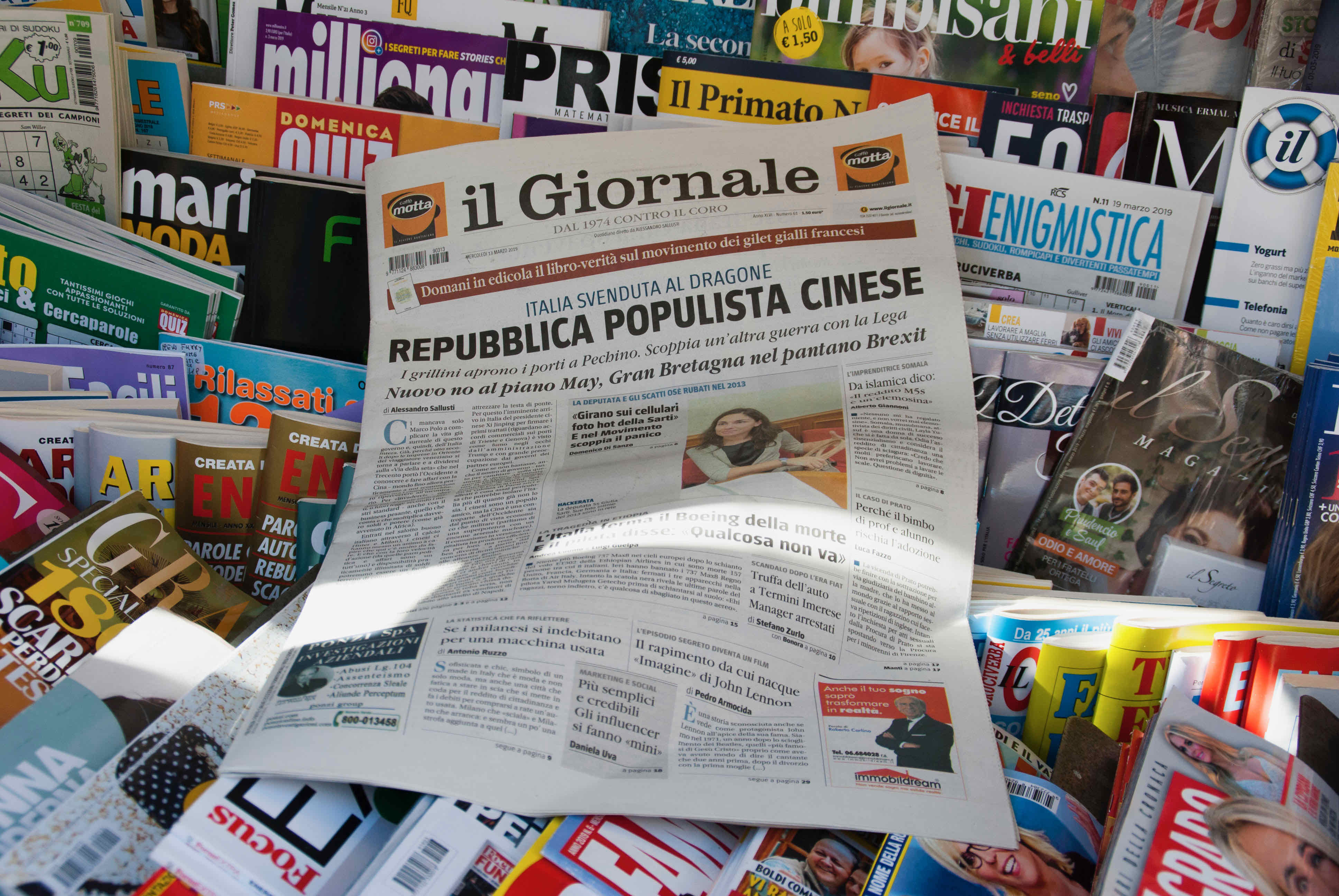 Attilio Del Canto - Acquisto del giornale